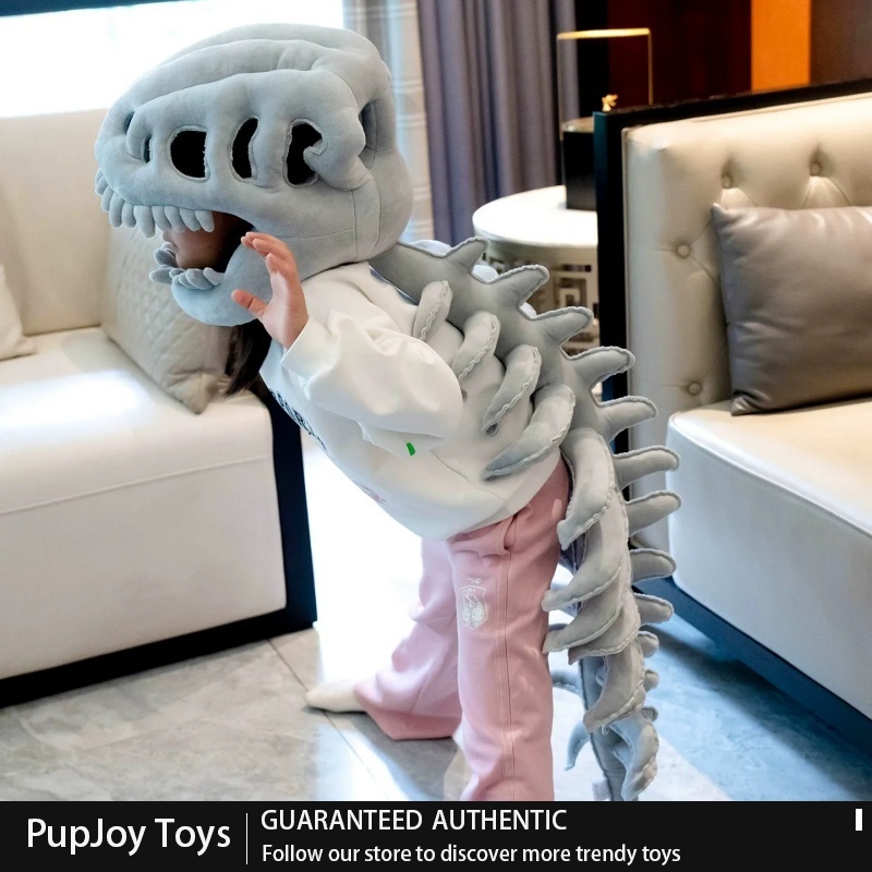 汎用性の高い恐竜の骨格を模したぬいぐるみ帽子、フルセット。面 - Cosplay Fire Prop のレビューと価格